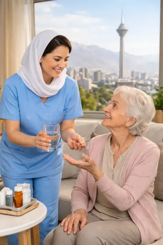 مراقبت از سالمند در منزل تهران