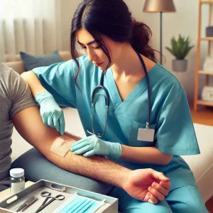 کشیدن بخیه در منزل تهران